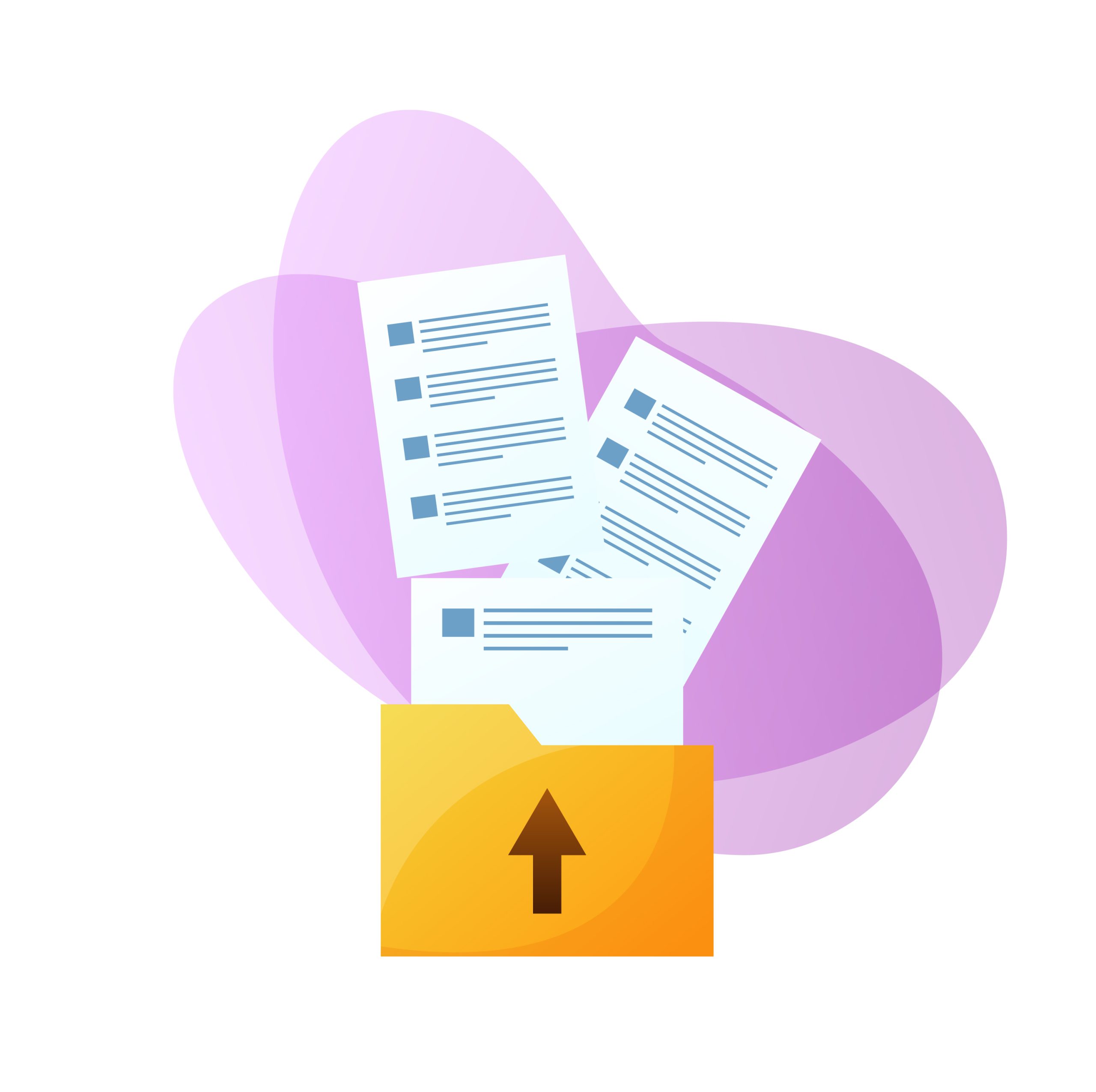 File Upload Vector Colorful Design